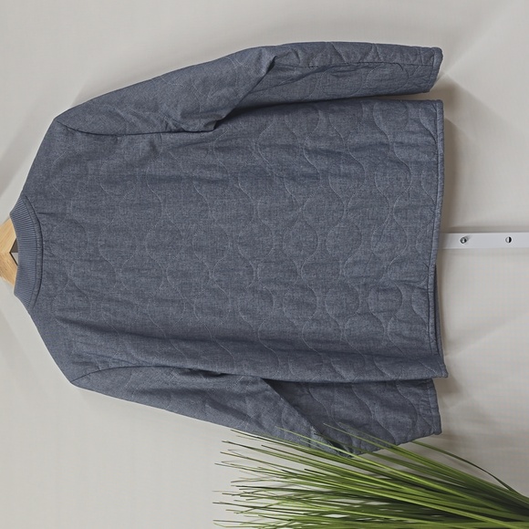 Cat & Jack Boy's Chambray Blue Quilted Jacket XL 14 - Picture 4 of 5